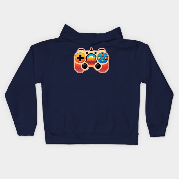 sunset control Kids Hoodie by abdellahyousra